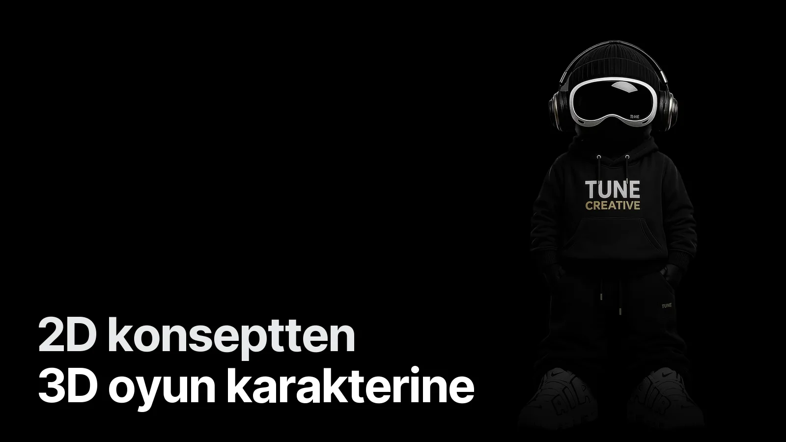 Creatune maskotu — 2D karakter tasarımından 3D modele
