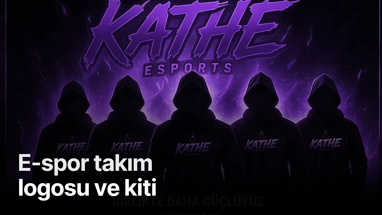 KATHE Esports kapüşonlu maskot logosu