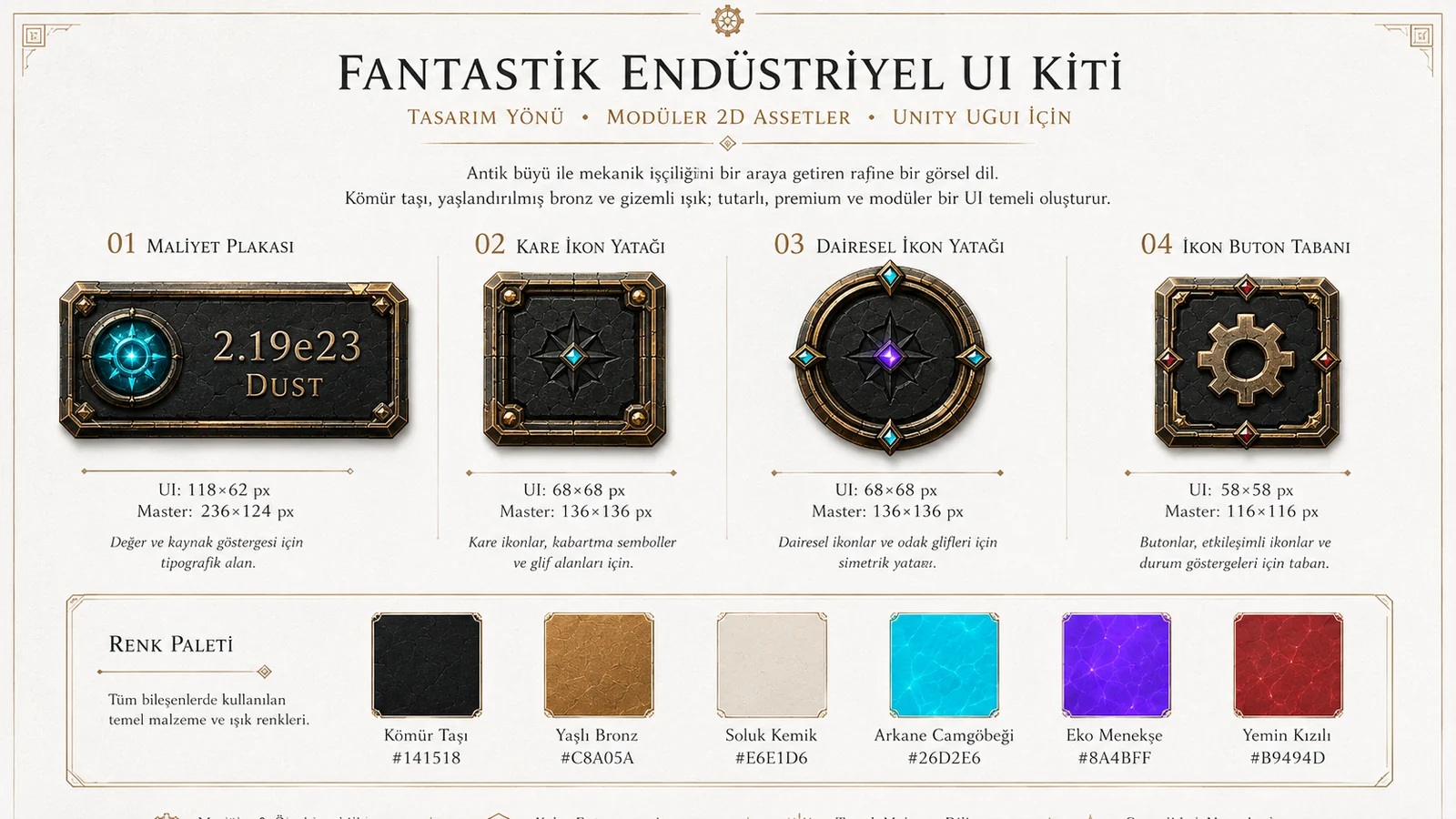 Fantastik oyun UI kitleri